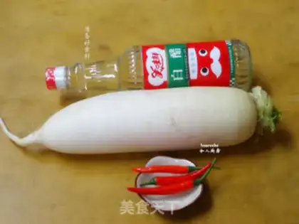 Make Sour, spicy radish step 0