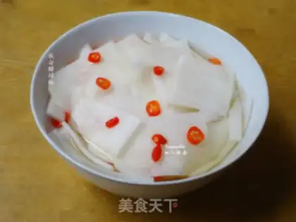 Make Sour, spicy radish step 3