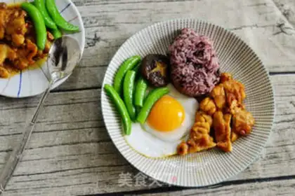 Make French black pepper chicken with black rice step 9
