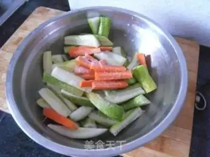 Make Pepper cucumber step 2