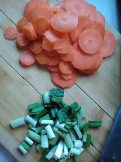 Make Carrot and meat step 1