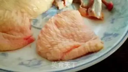 Make Boiled chicken wings and golden mushrooms step 6