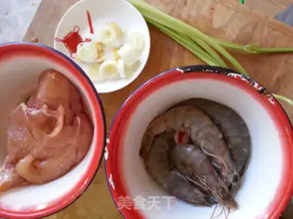 Make Plum chicken shrimp balls step 0