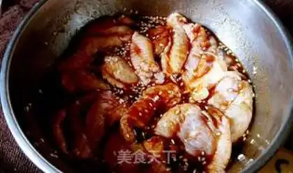 Make Boiled chicken wings and golden mushrooms step 8