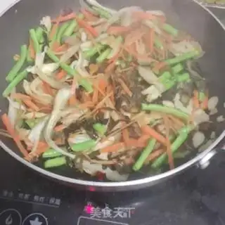 Make Five bean bean bean noodles step 5