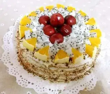 Make Fruit chocolate cake step 11