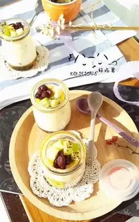 Make Caramel red bean pudding step 22