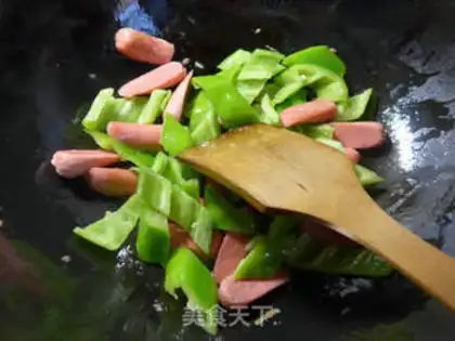 Make Fresh sausages and peppers step 3