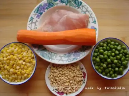 Make Five pine chickens step 0