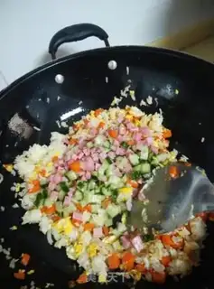 Make Five-colored rice step 4