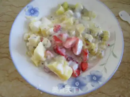 Make Yogurt fruit cake step 11