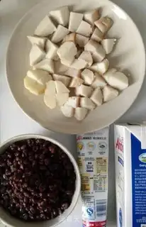 Make Red bean milk stew step 0