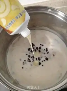 Make Red bean milk stew step 4