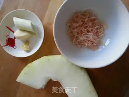 Make Shrimp-skin-burning melon step 0