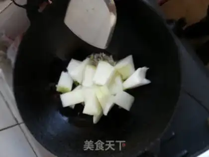 Make Shrimp-skin-burning melon step 3