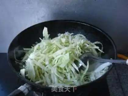 Make Meat sausage cabbage step 4