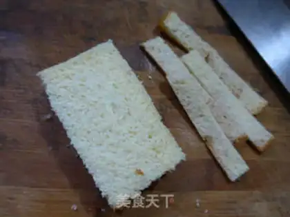 Make A salad sauce banana toast pie step 5