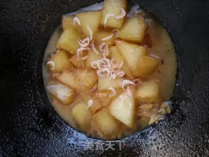 Make Shrimp-skin-burning melon step 6