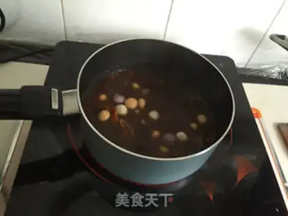 Make Pumpkin round bean soup step 8