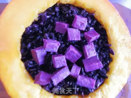 Make Black and purple pumpkin step 7