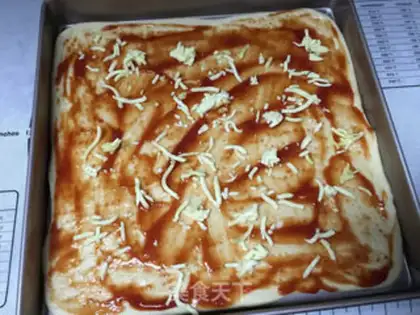 Make Shrimp sausage pizza step 4