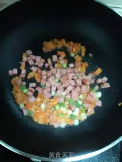 Make Sausage fried rice step 5