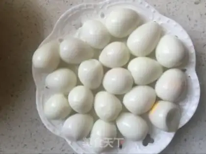 Make Tiger-skind quail eggs step 1