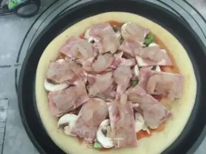 Make Bacon shrimp pizza step 9