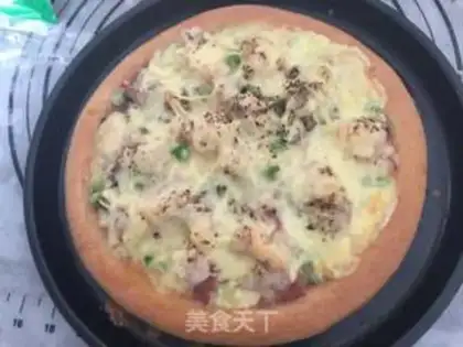 Make Bacon shrimp pizza step 11