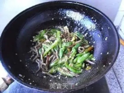 Make Cream peppers and fish step 7