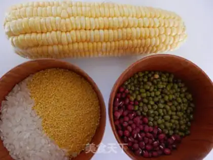 Make Corn bean congee step 0
