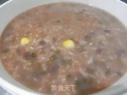 Make Corn bean congee step 2
