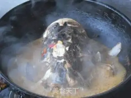 Make Boiled fish head step 8