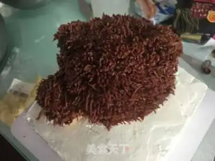 Make Bear cake step 22
