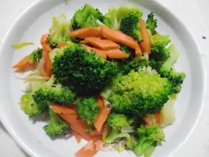 Make Carrot and broccoli step 4
