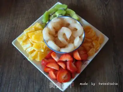 Make Fruit and shrimp step 0