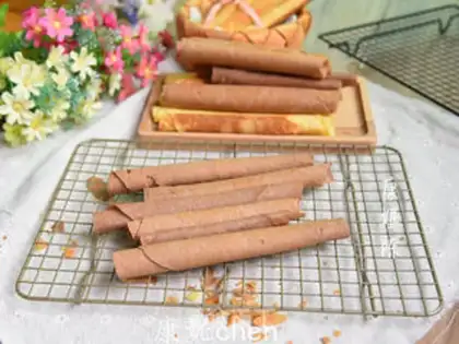 Make Handmade cocoa omelet step 5
