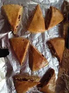 Make All wheat cranberry walnut scones step 12