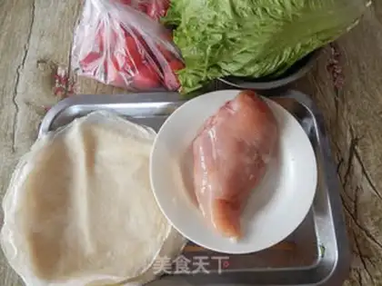 Make Mexican chicken rolls step 0