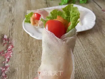 Make Mexican chicken rolls step 9