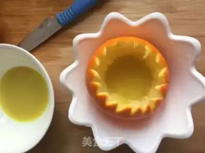 Make Orange ginger on milk step 5