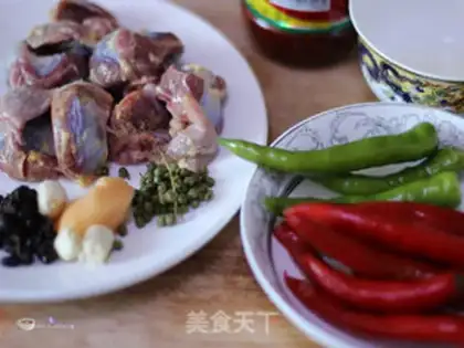 Make Three peppers of chicken step 0