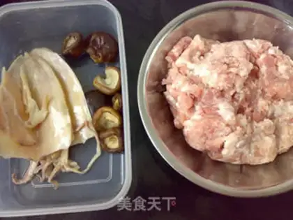 Make Squid mushroom meatloaf step 0