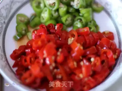 Make Three peppers of chicken step 2