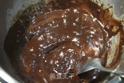 Make Double chocolate mousse step 21