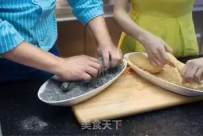 Make Peanut sesame potatoes step 5