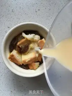 Make Egg cream toast pudding step 4