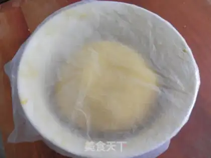 Make Goldmelon cake step 4