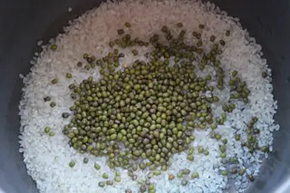 Make Green bean congee step 0