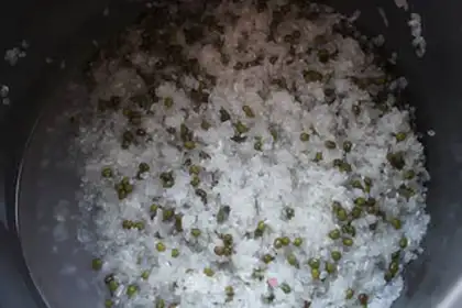 Make Green bean congee step 1